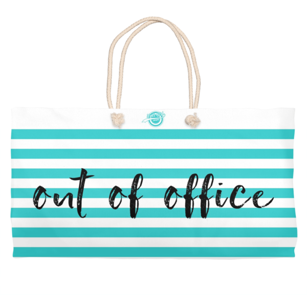 Noir Girl Magic Out Of Office Weekender Tote-Sea Green Blue