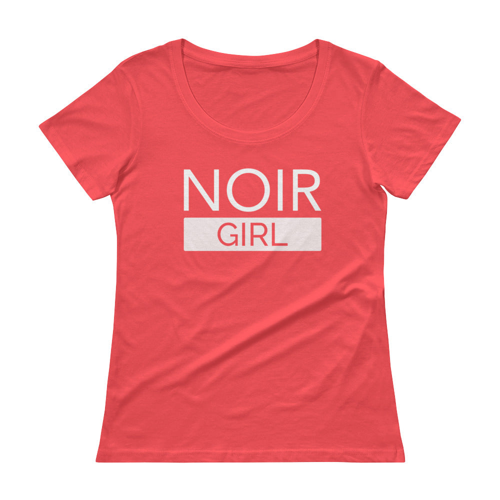 Noir Girl V Neck Tee Coral