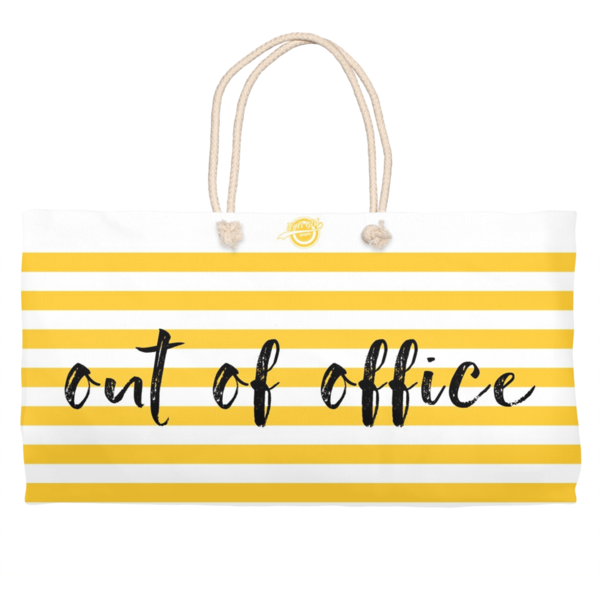Noir Girl Magic Out Of Office Weekender Tote- Yellow