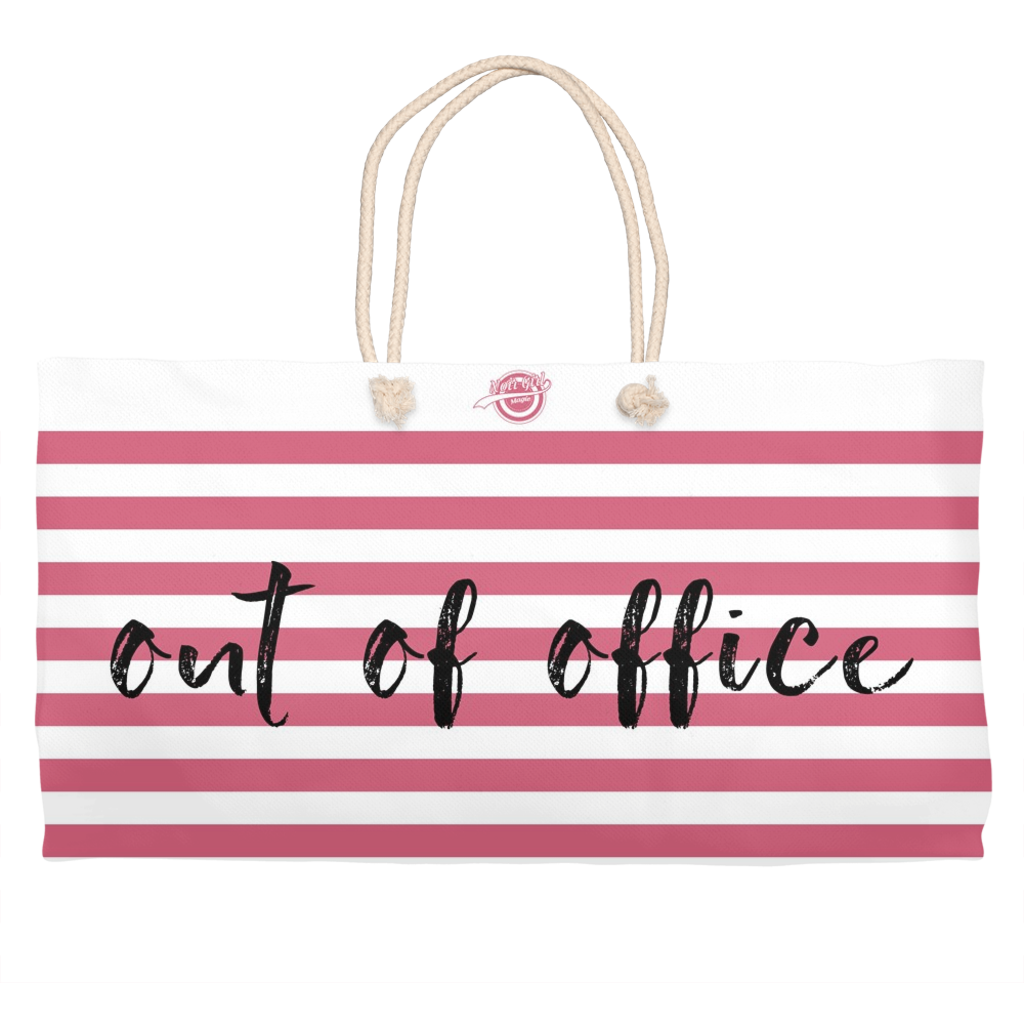 Noir Girl Magic Out Of Office Weekender Tote-Melon 