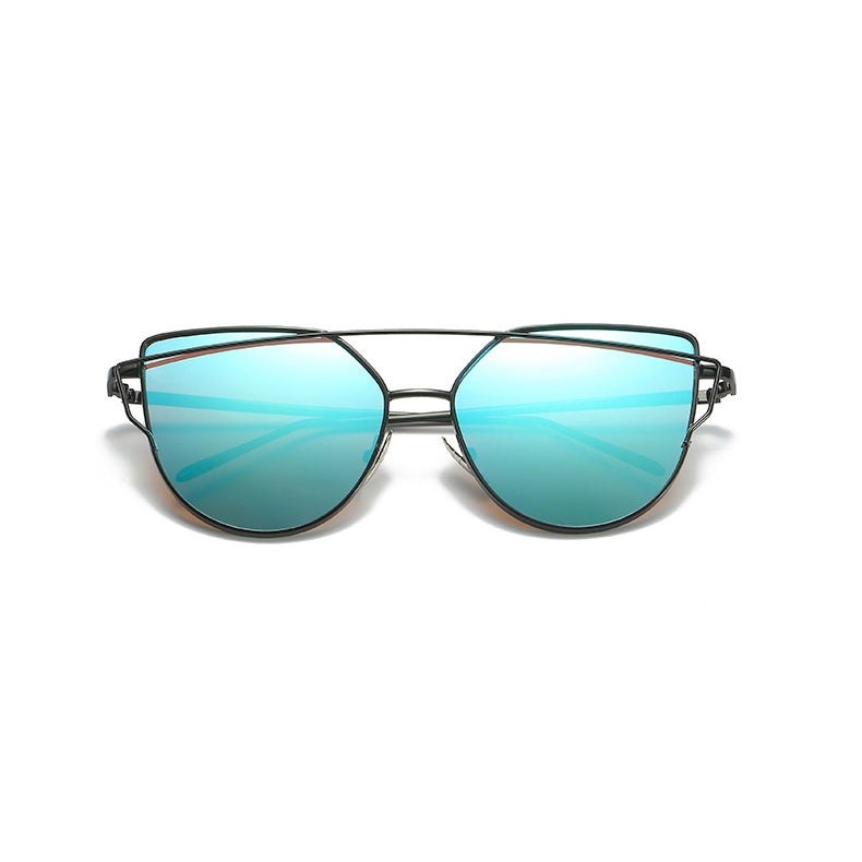 Cat Eye Vintage Wire Frame Sunglasses Blue