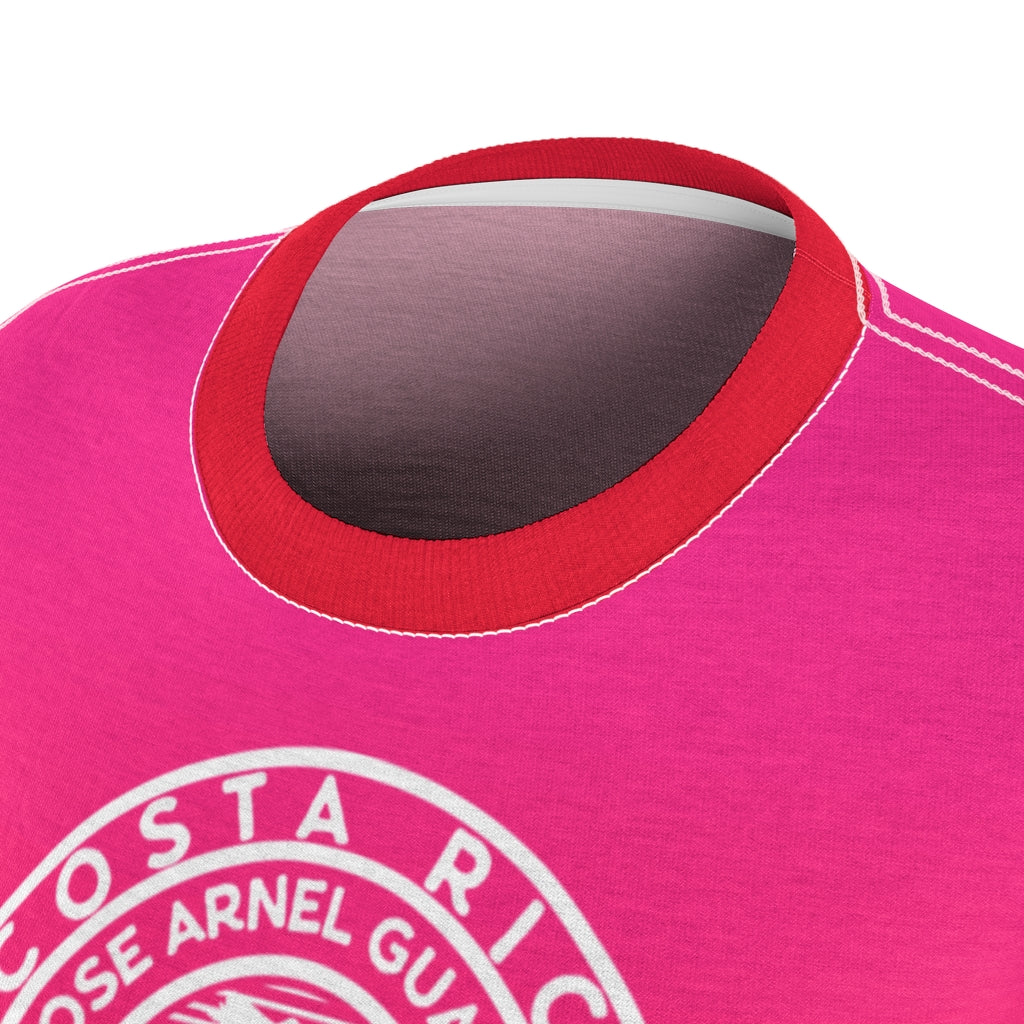 Passport Ready Crew Neck Tshirt | Pink Red Costa Rica