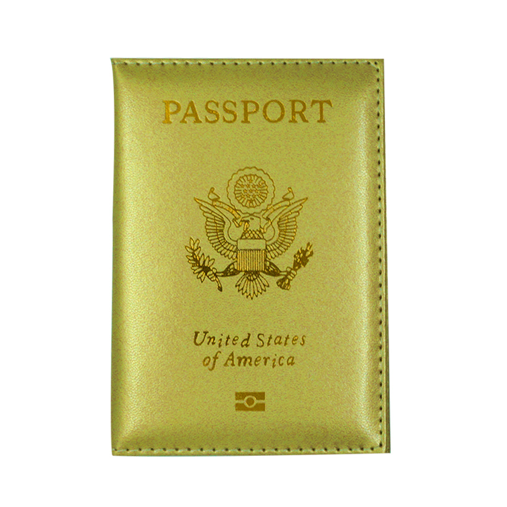 Travel Cute Passport Covers Gold