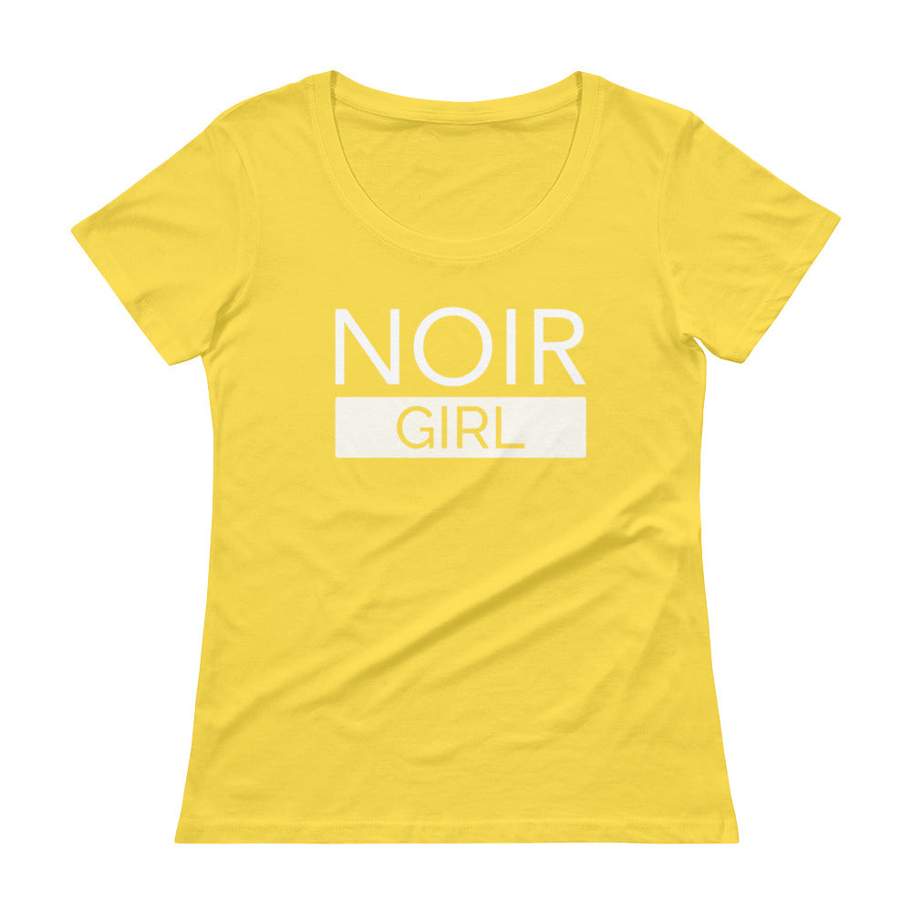Noir Girl V Neck Tee Lemon Zest