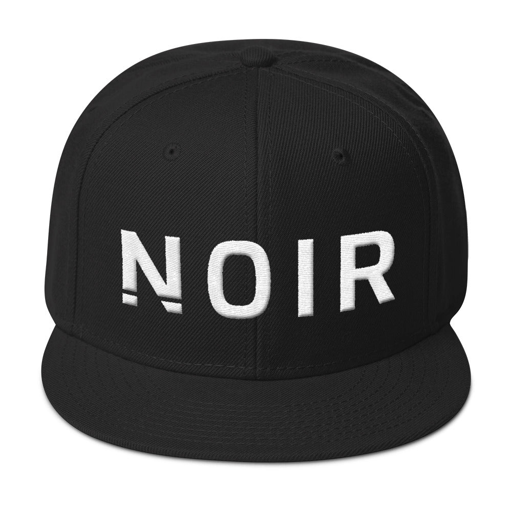 Noir Snapback Cap