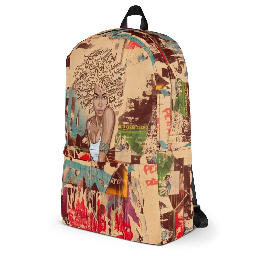 Nori Graffiti Travel Backpack Side