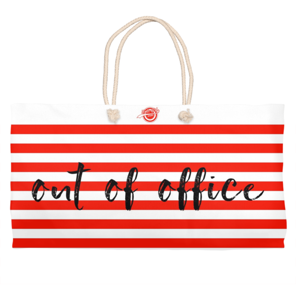 Noir Girl Magic Out Of Office Weekender Tote- Red